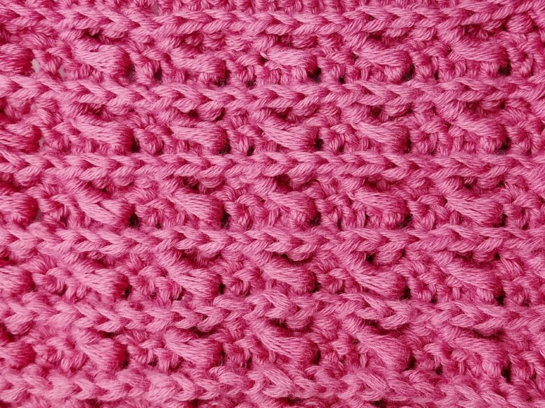 Crochet stitch tutorial: Ridged crossed ripple stitch